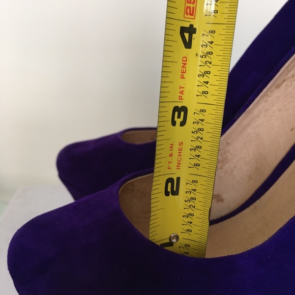 ALDO Purple Suede Platform Wedges Siz 38 BNIB! - Picture 15 of 15